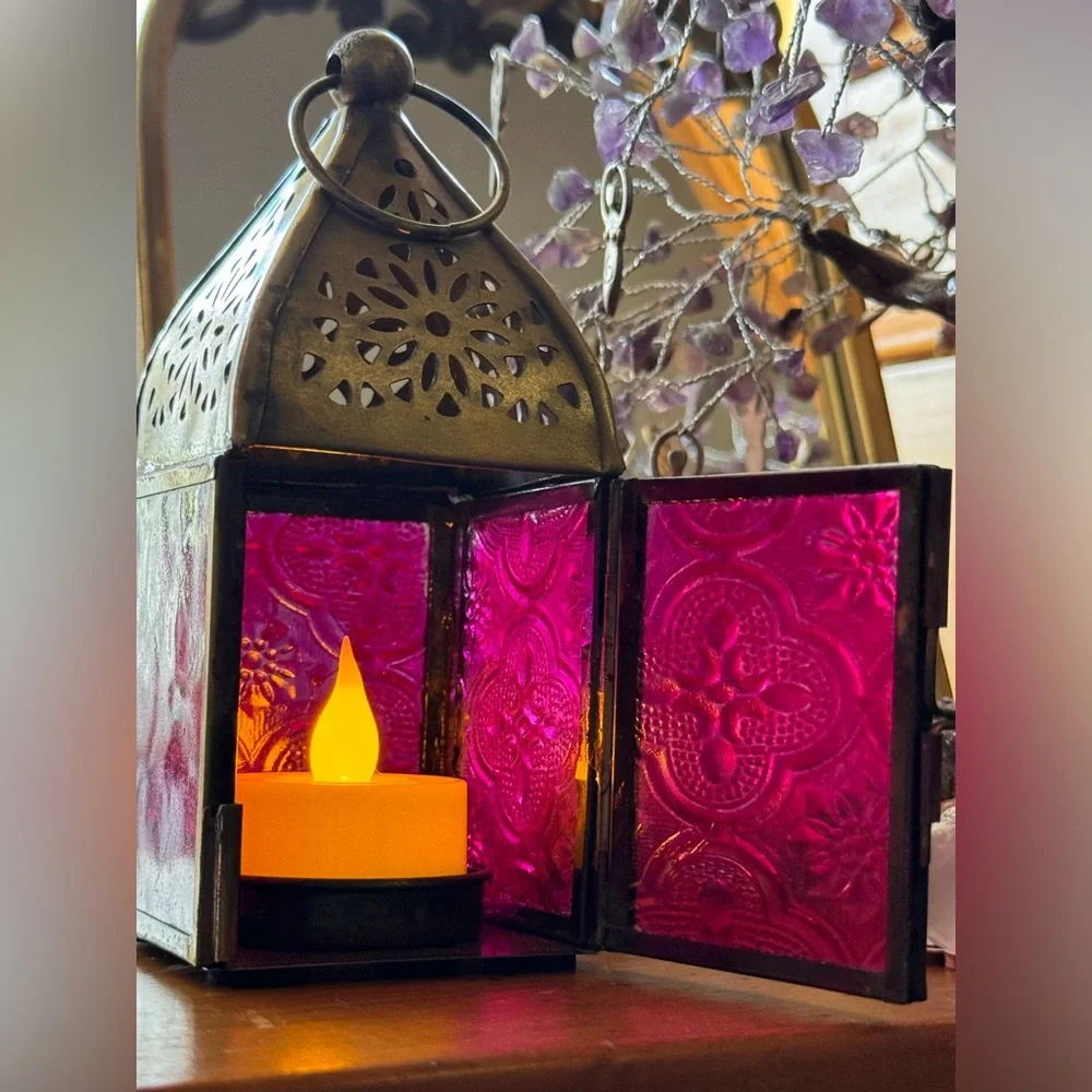 Pink BoHo Decorative Lantern 💖